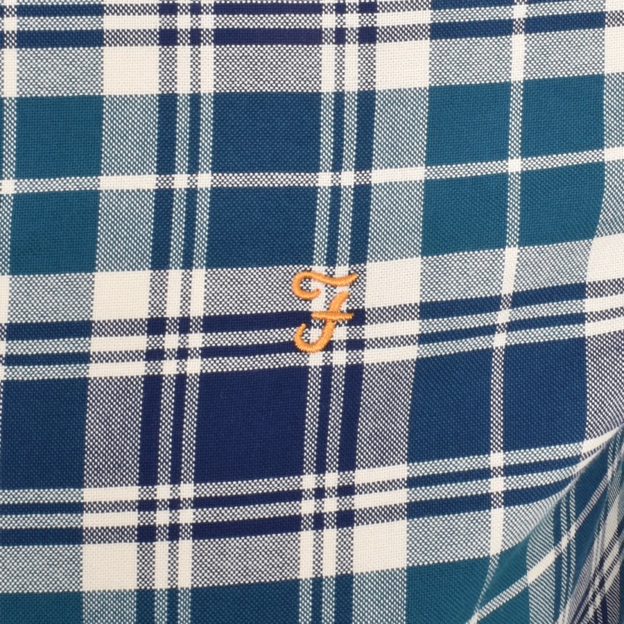 Image number 3 for Farah Brewer Long Sleeve Shirt Blue