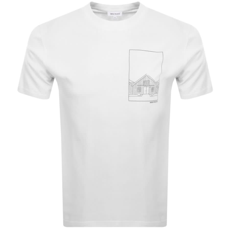 Image number 1 for Norse Projects Print T Shirt White