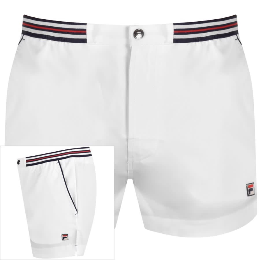 Image number 1 for Fila Vintage Hightide 4 Shorts White