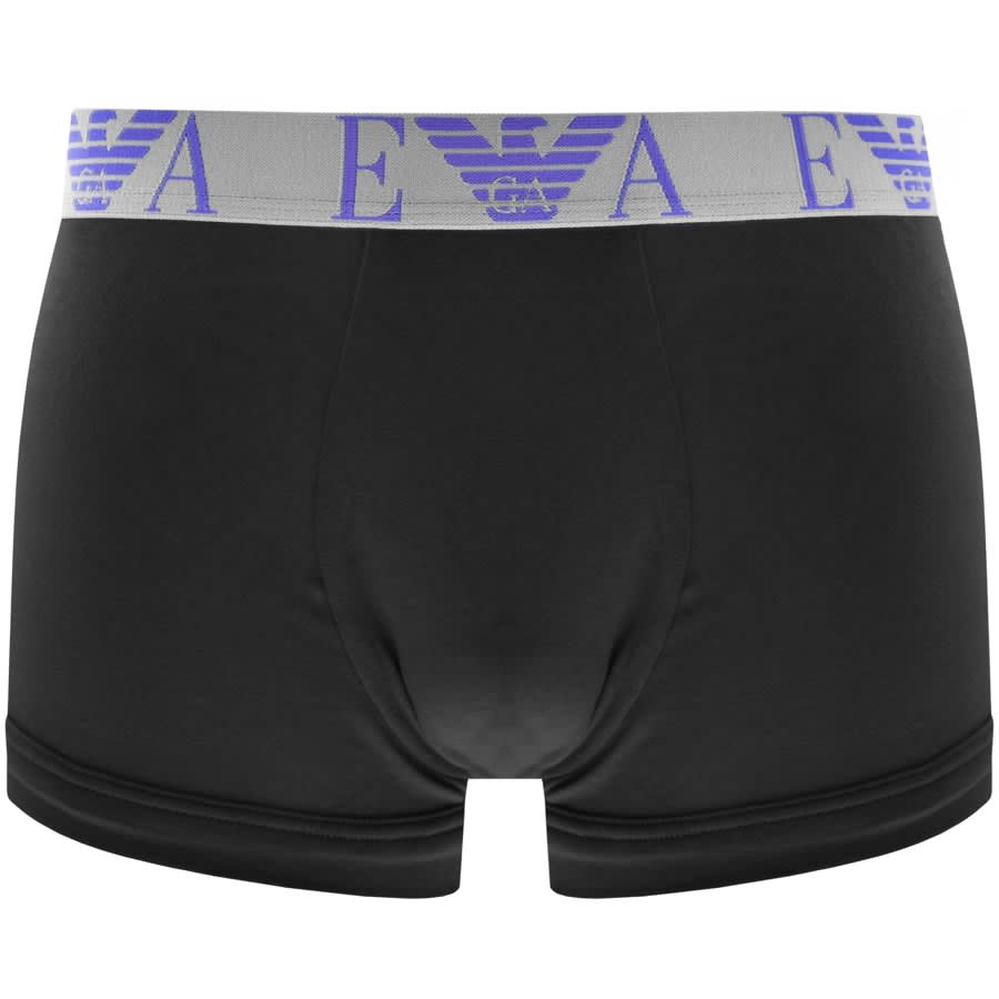 Image number 4 for Emporio Armani Underwear 3 Pack Trunks Black