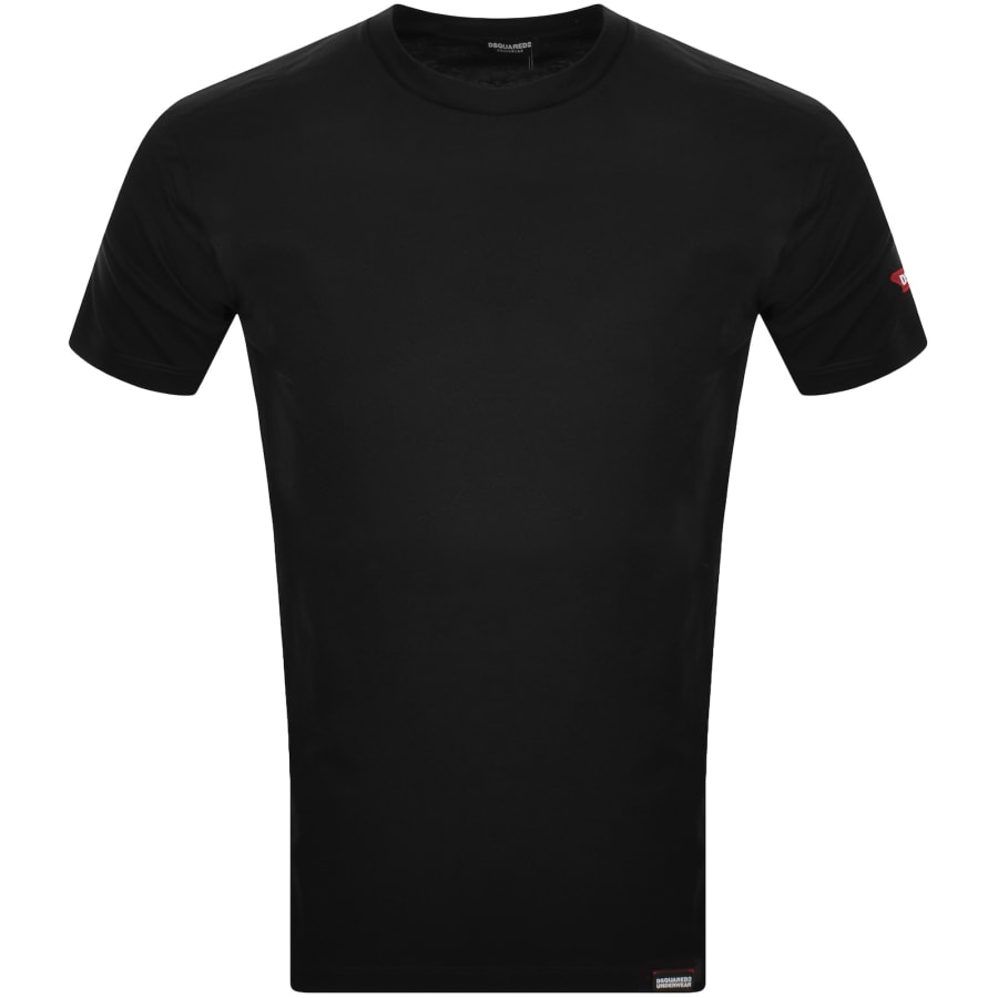 DSQUARED2 Maple Leaf T Shirt Black | Mainline Menswear United States 