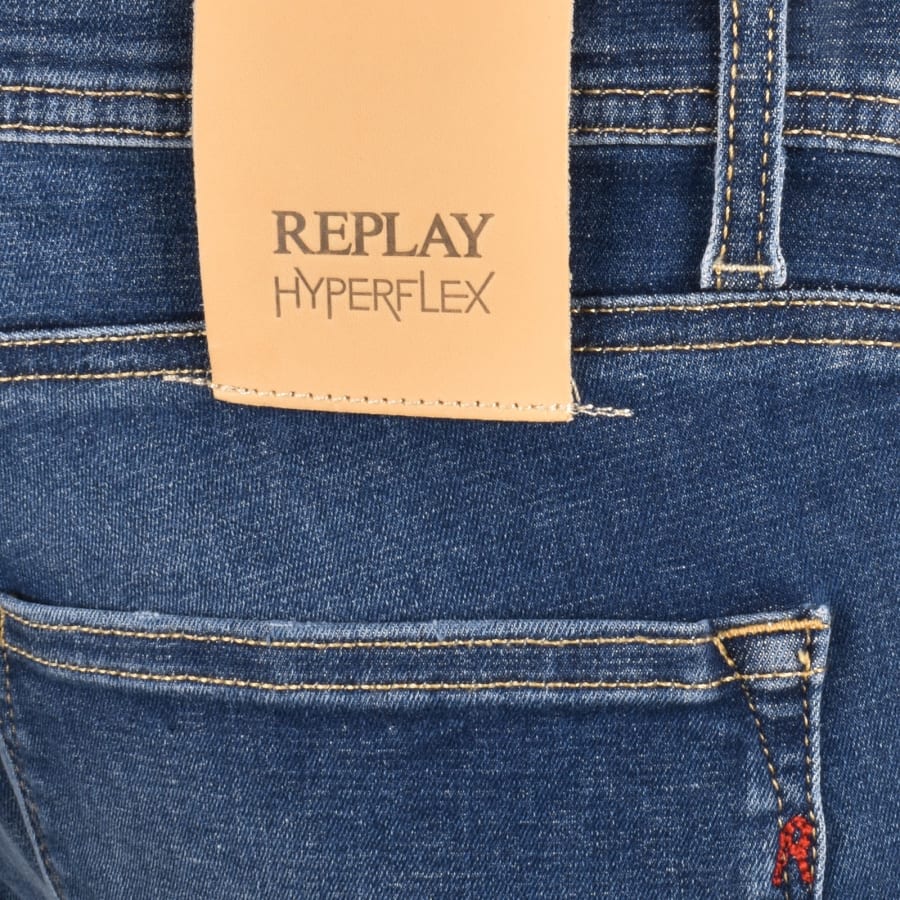 Image number 3 for Replay RBJ 981 Shorts Mid Wash Blue