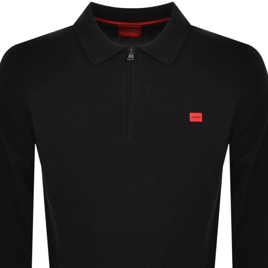 Image number 2 for HUGO San Peer C Knit Jumper Black