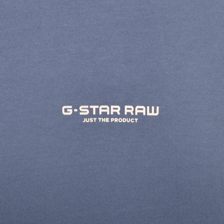 Image number 3 for G-Star Boxy Logo T Shirt Blue