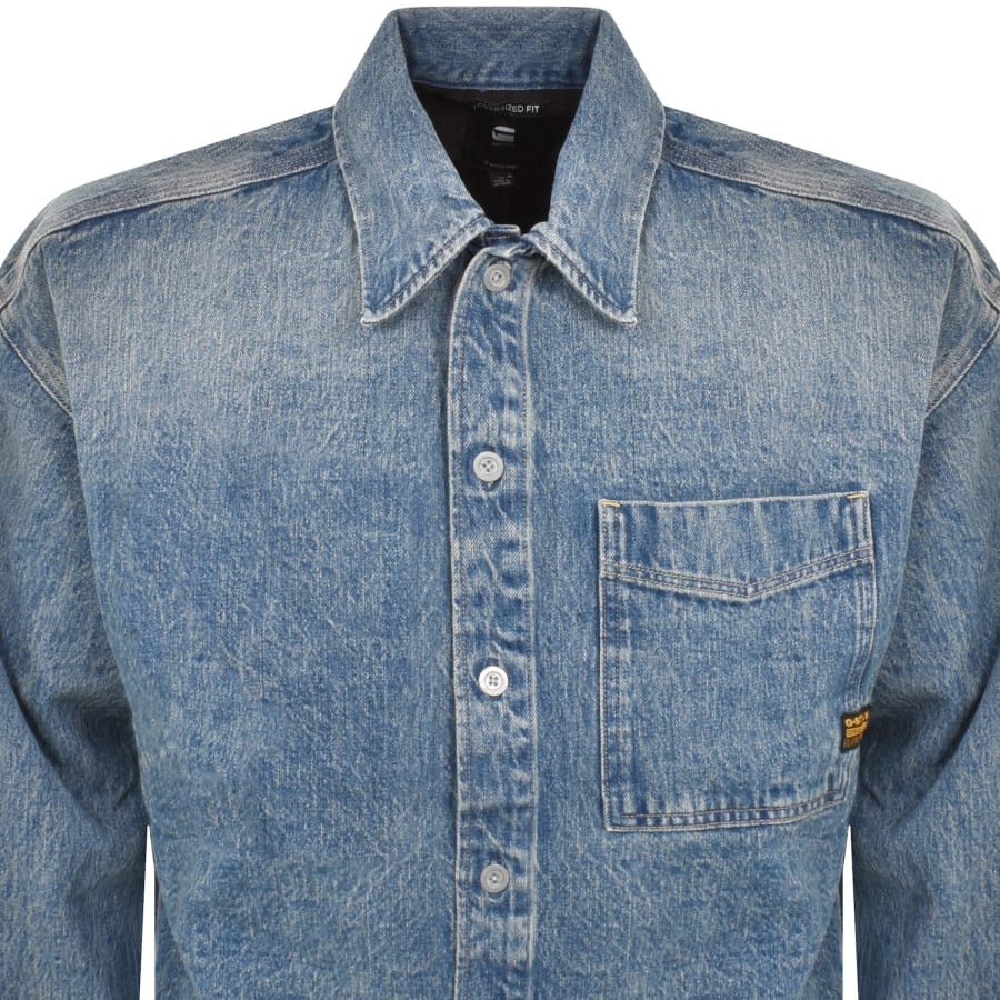 Image number 2 for G-Star Boxy Overshirt Blu