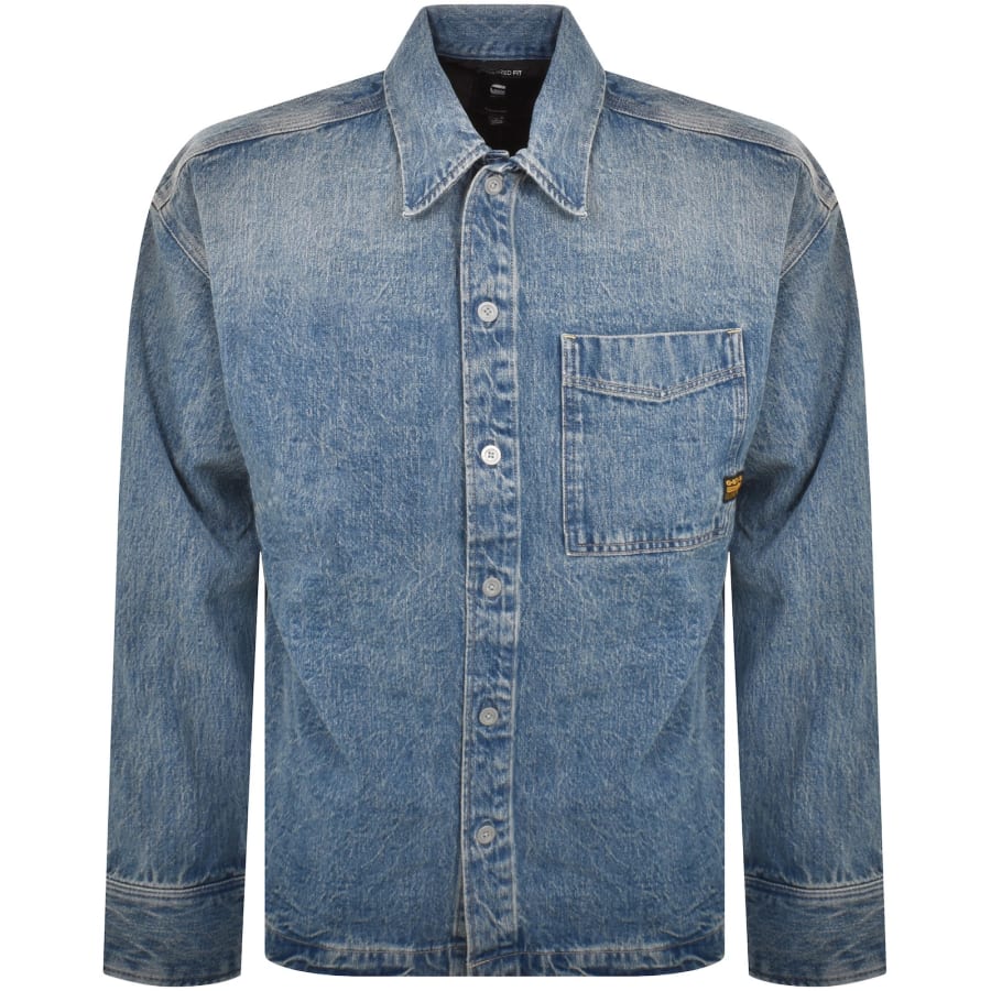 Image number 1 for G-Star Boxy Overshirt Blu