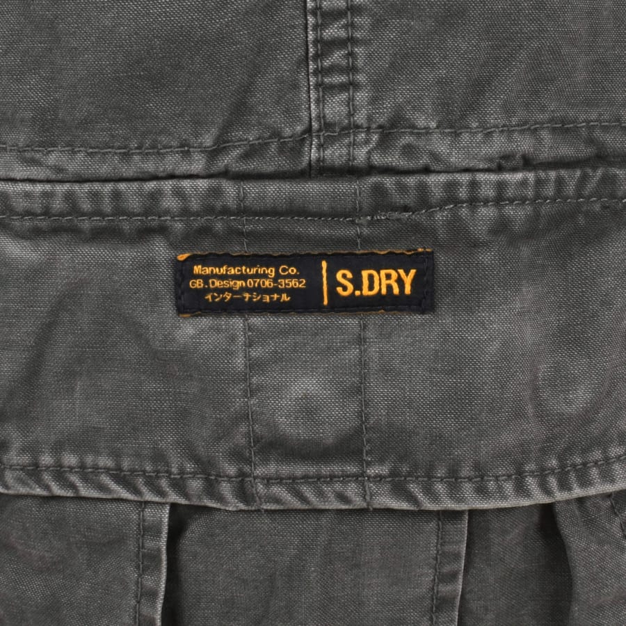 Image number 4 for Superdry Vintage Heavy Cargo Shorts Grey
