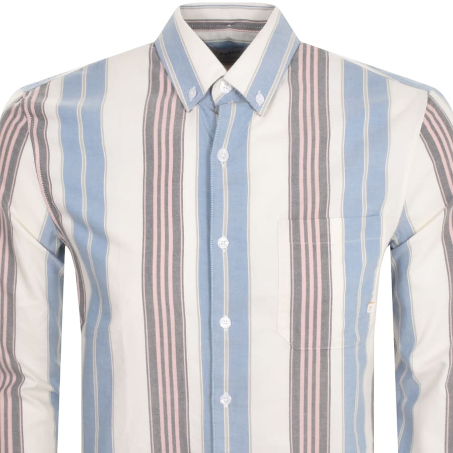 Image number 2 for Farah Millard Long Sleeve Shirt Beige