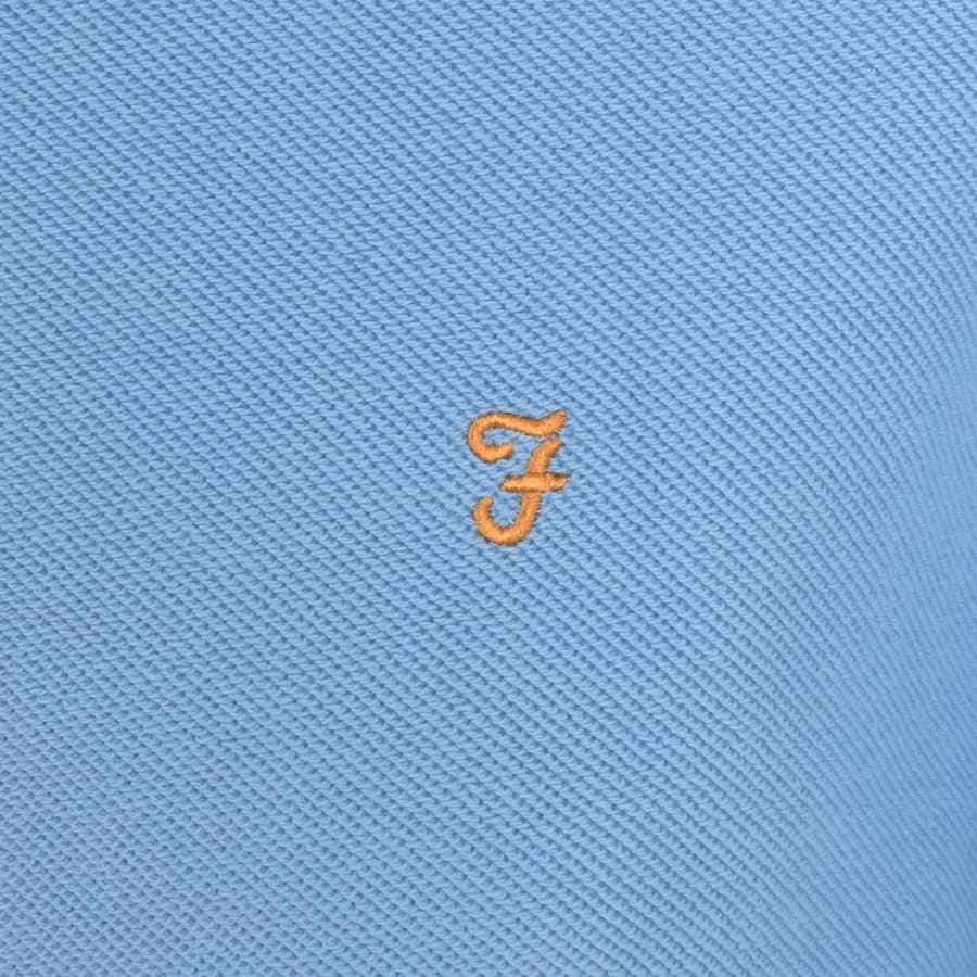 Image number 3 for Farah Weah Half Zip Sweatshirt Blue