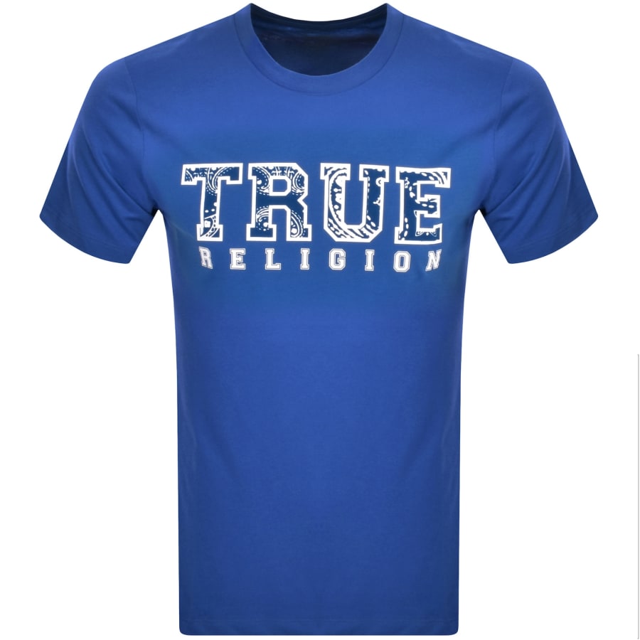 Image number 1 for True Religion Logo T Shirt Blue