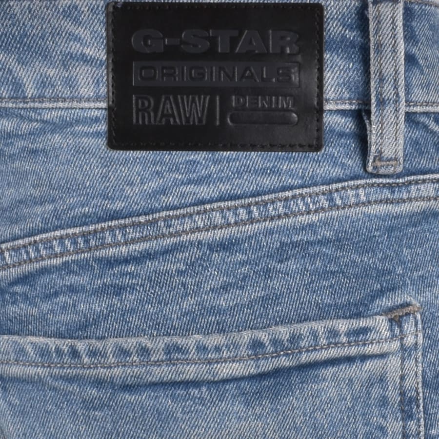 Image number 3 for G-Star Mosa Straight Fit Light Wash Jeans Blue