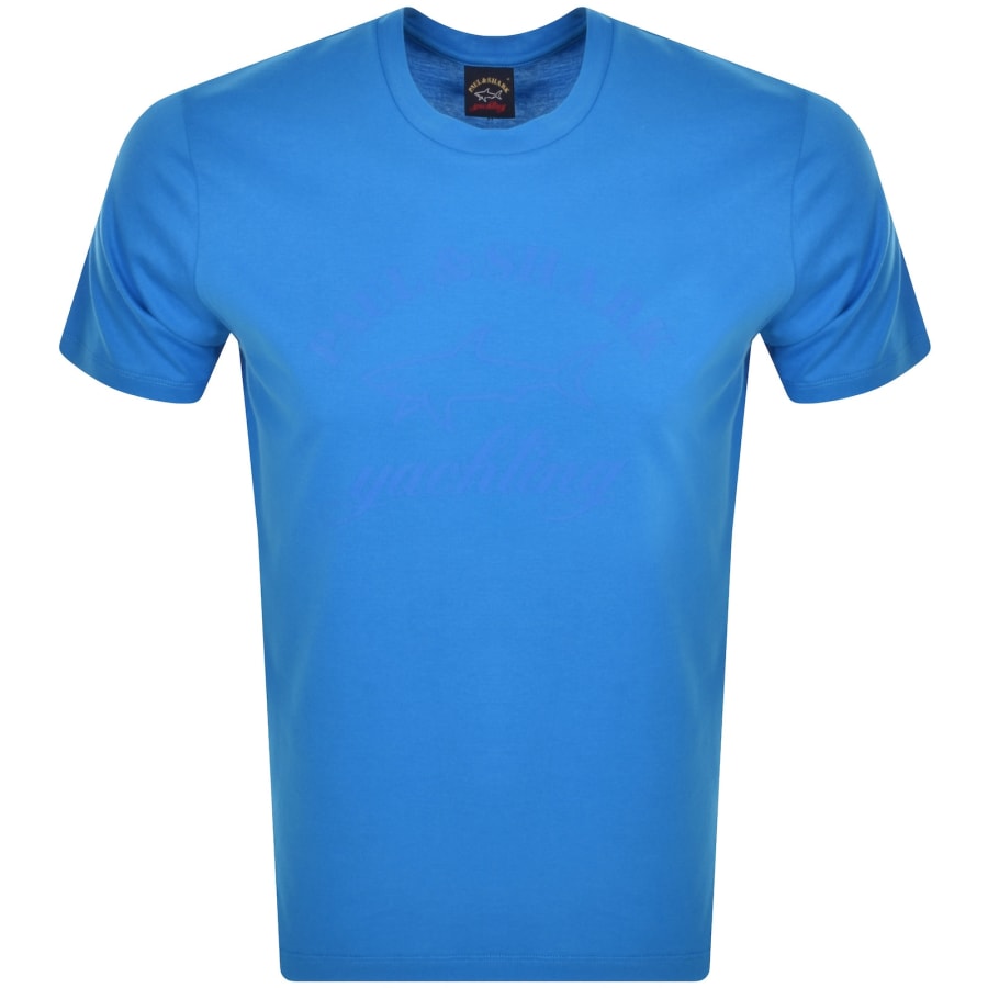 Image number 1 for Paul And Shark Short Sleeve Logo T Shirt Blue