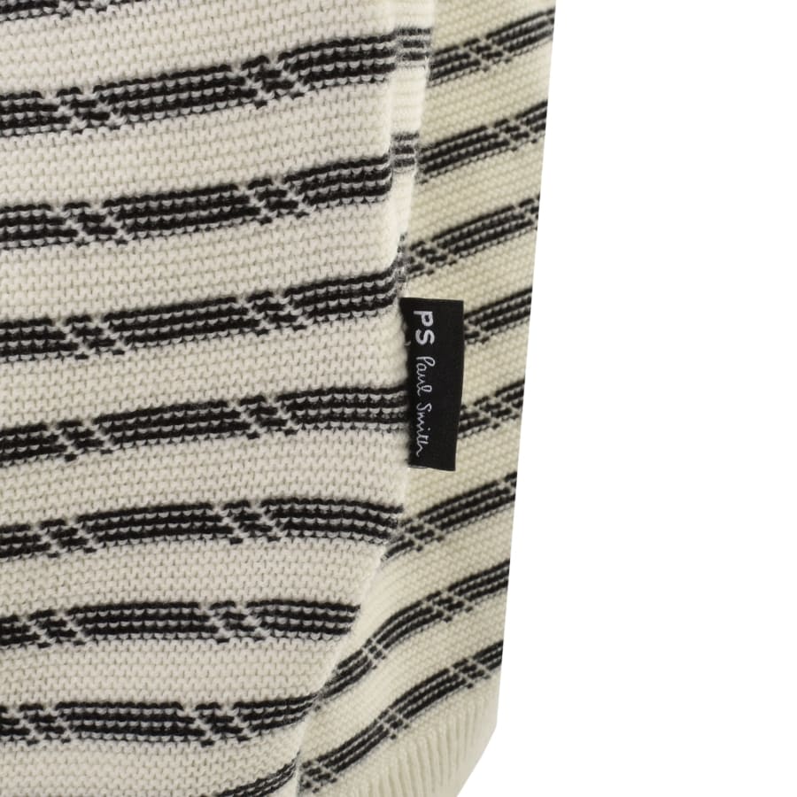 Image number 3 for Paul Smith Stripe T Shirt Cream