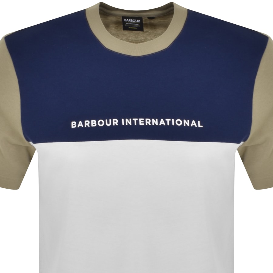 Image number 2 for Barbour International Mondrian T Shirt Green