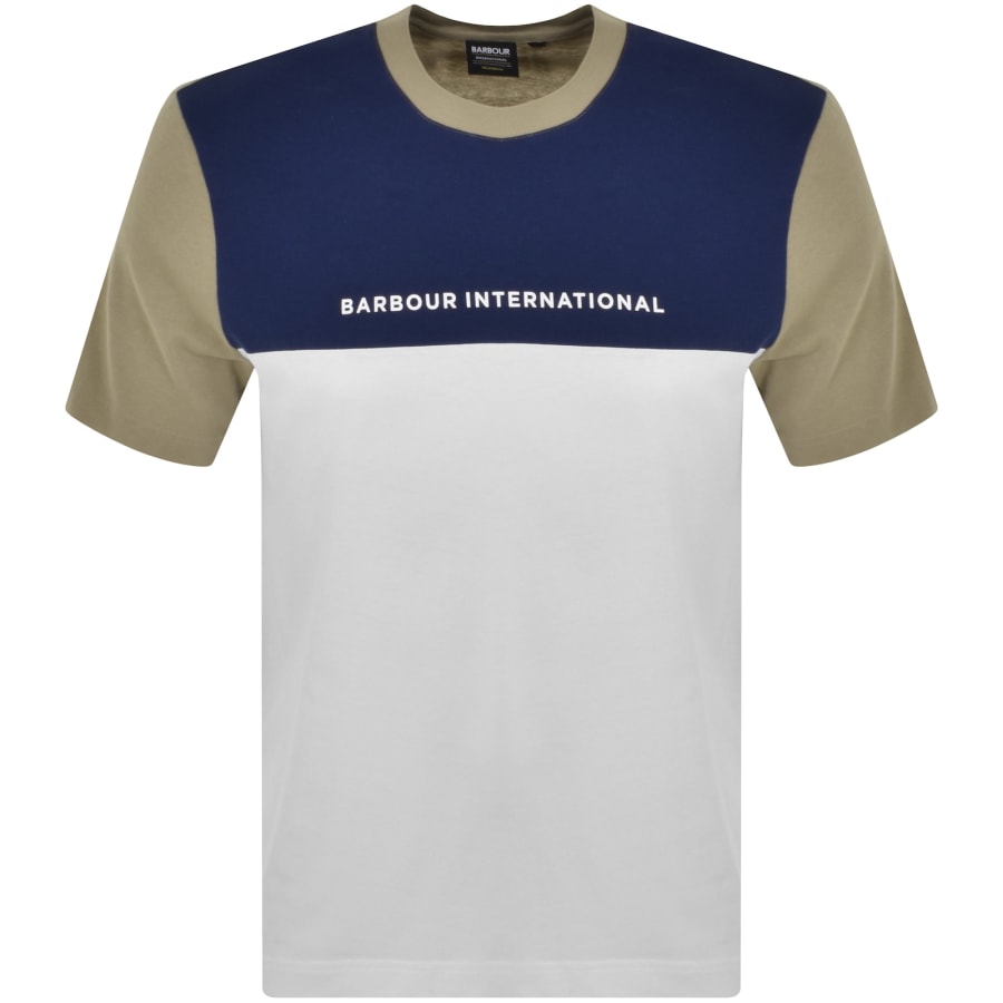 Image number 1 for Barbour International Mondrian T Shirt Green