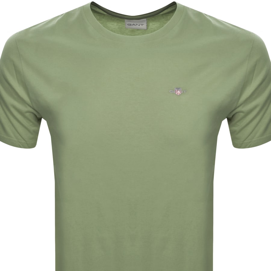 Image number 2 for Gant Regular Shield T Shirt Green