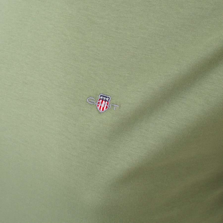 Image number 3 for Gant Regular Shield T Shirt Green