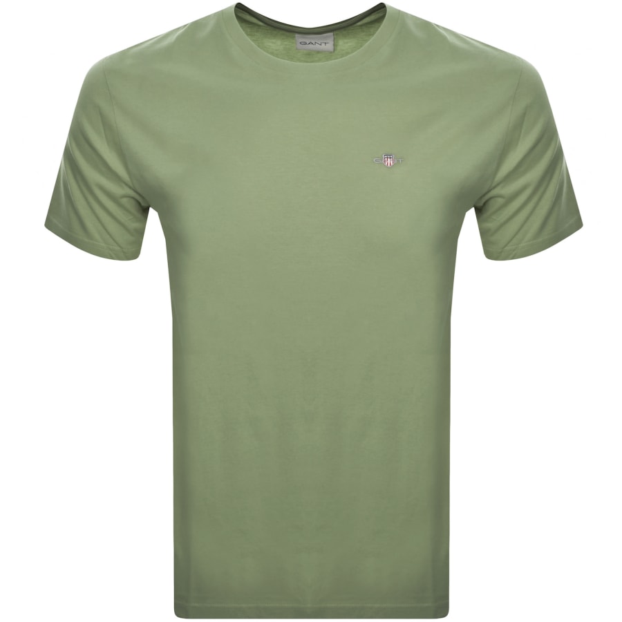 Image number 1 for Gant Regular Shield T Shirt Green