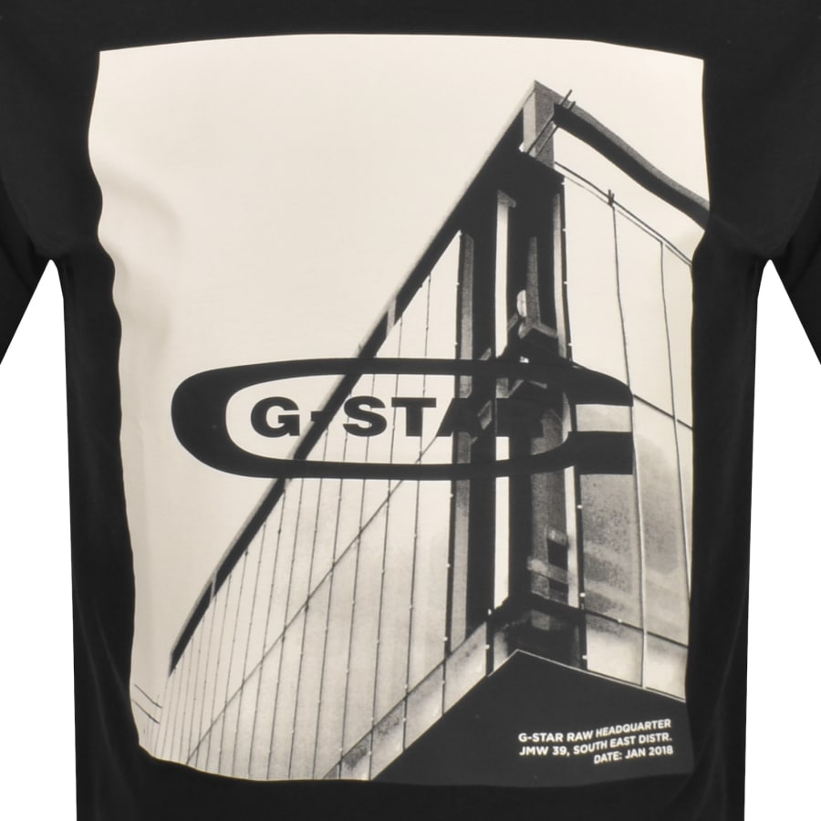 Image number 3 for G-Star HQ Oldskool Logo T Shirt Black