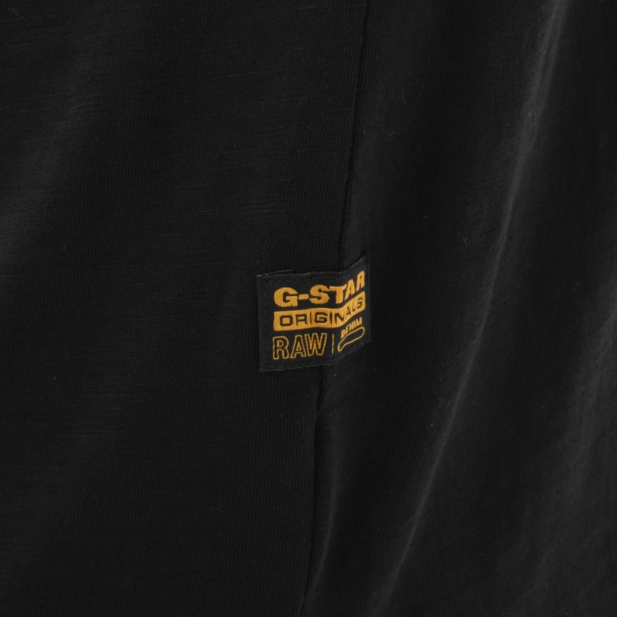 Image number 4 for G-Star HQ Oldskool Logo T Shirt Black