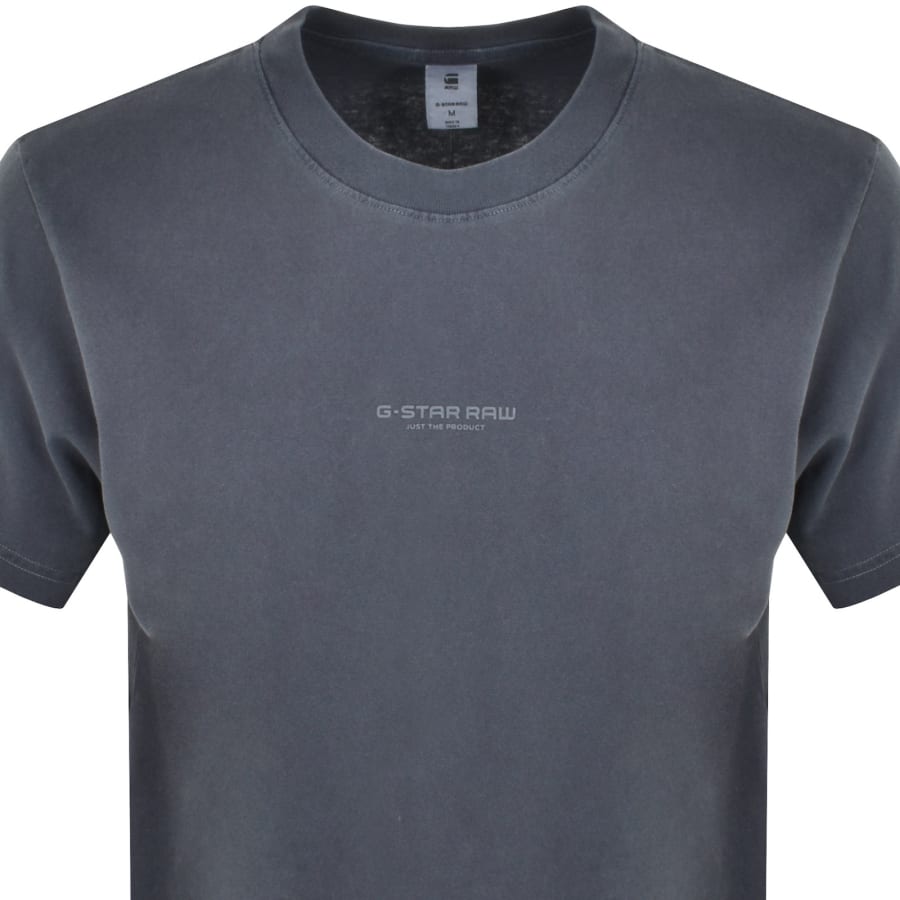 Image number 2 for G-Star Boxy Logo T Shirt Blue