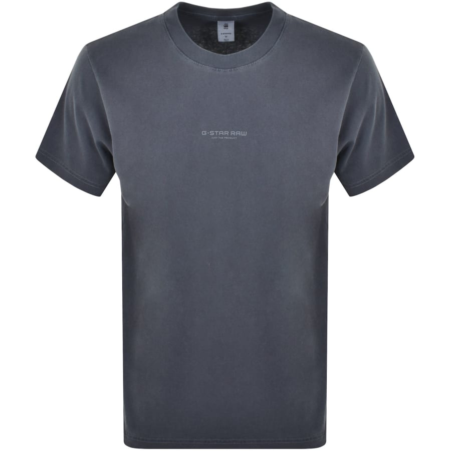 Image number 1 for G-Star Boxy Logo T Shirt Blue