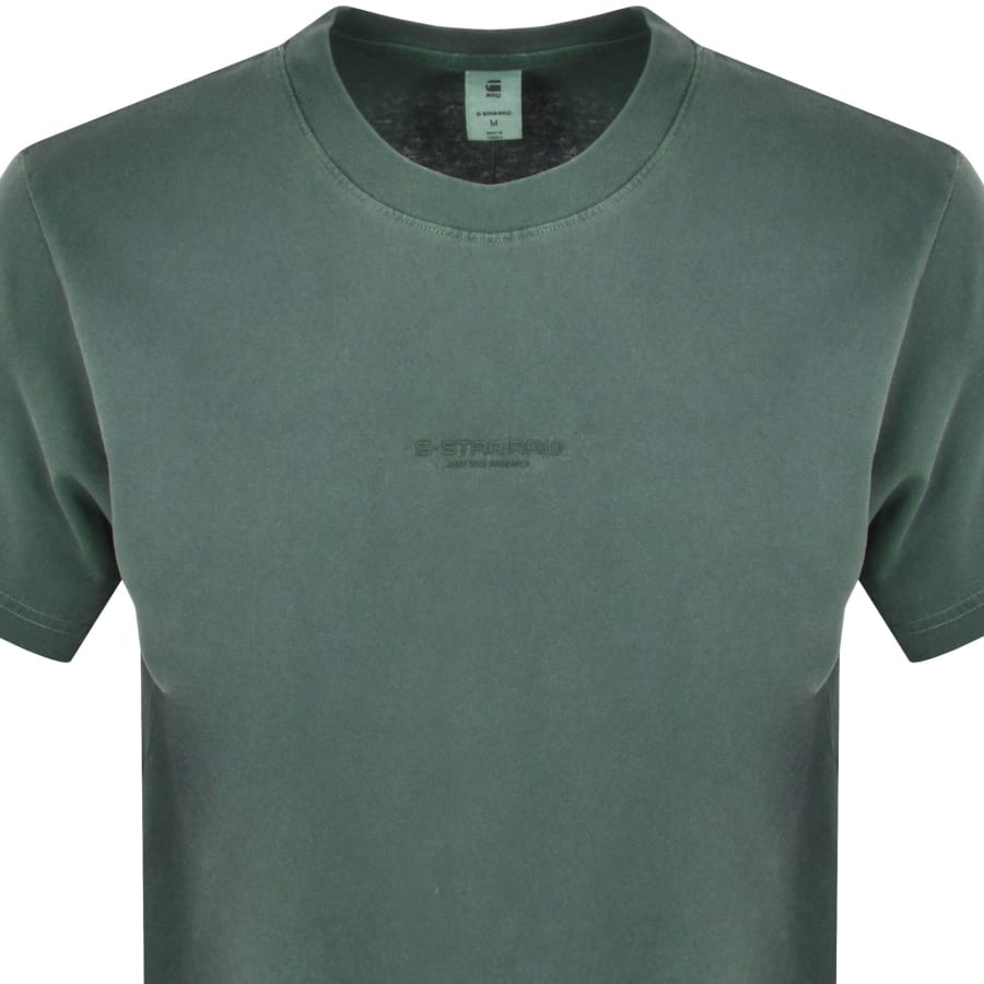 Image number 2 for G-Star Boxy Logo T Shirt Green