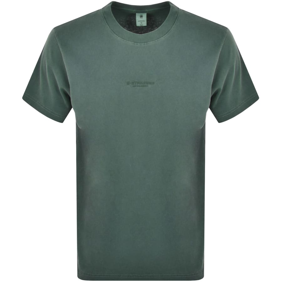 Image number 1 for G-Star Boxy Logo T Shirt Green