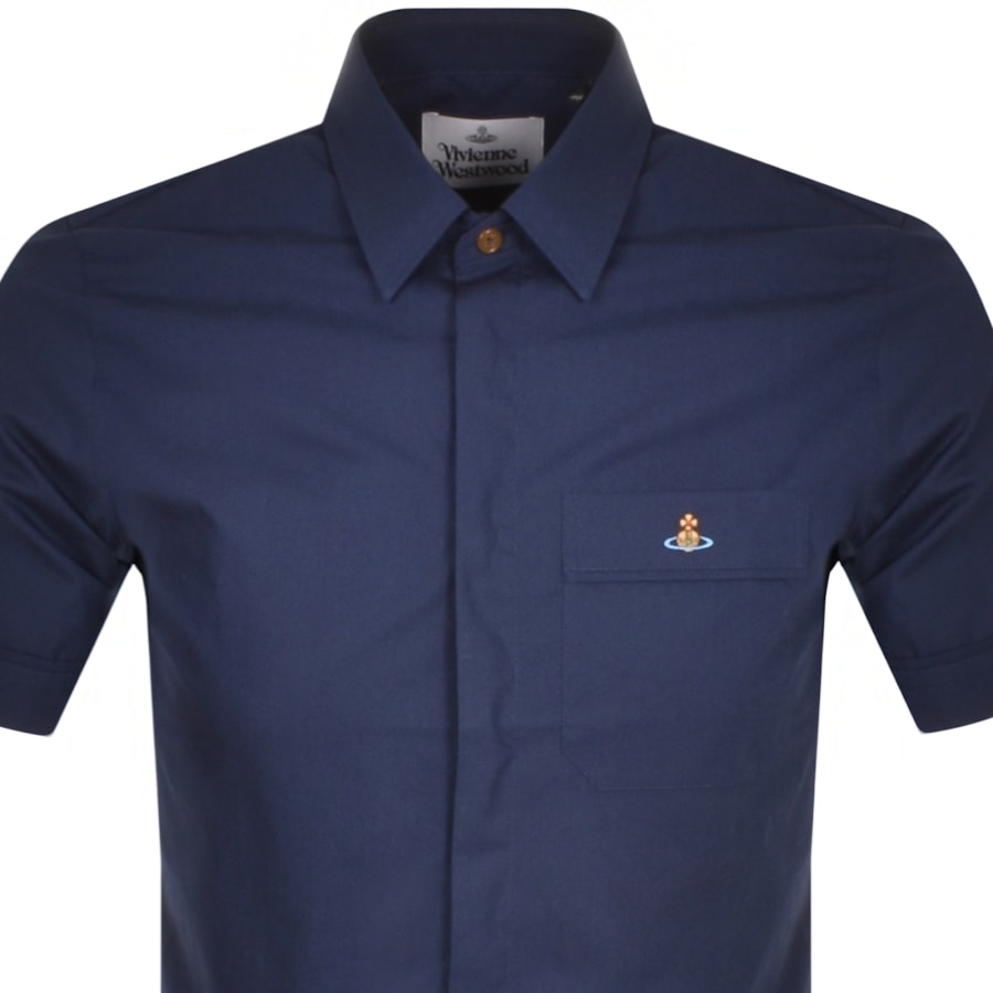 Image number 2 for Vivienne Westwood Short Sleeved Shirt Navy