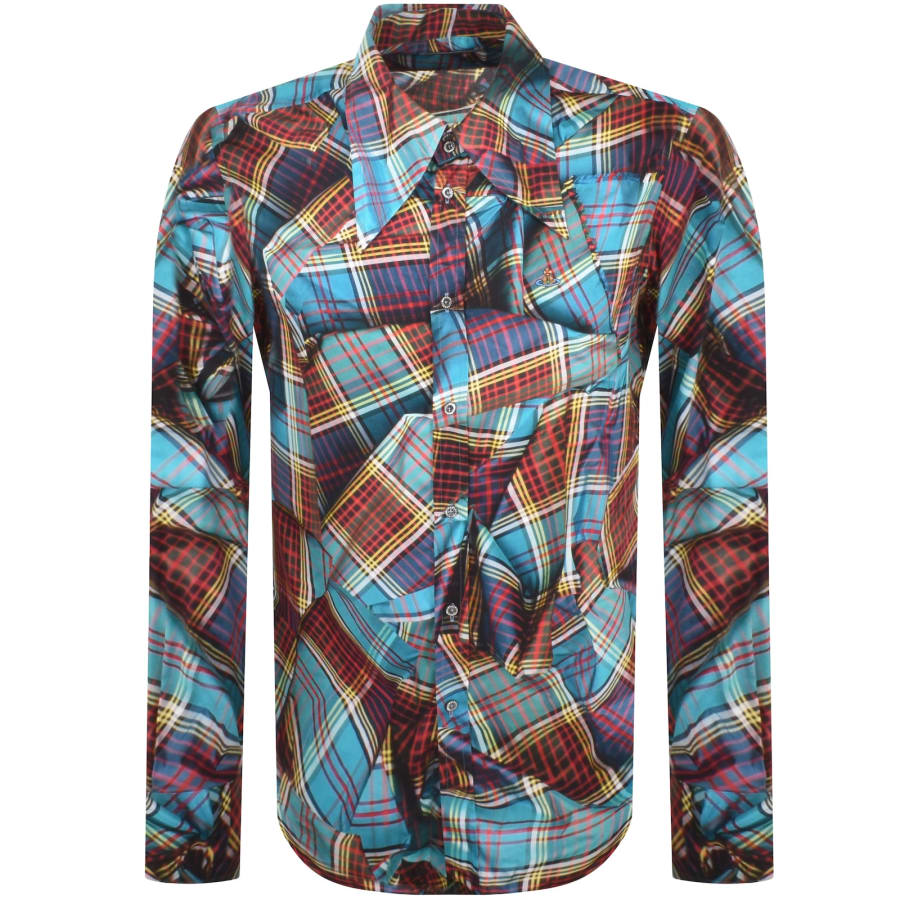 Vivienne Westwood Violin Long Sleeved Shirt Blue | Mainline 