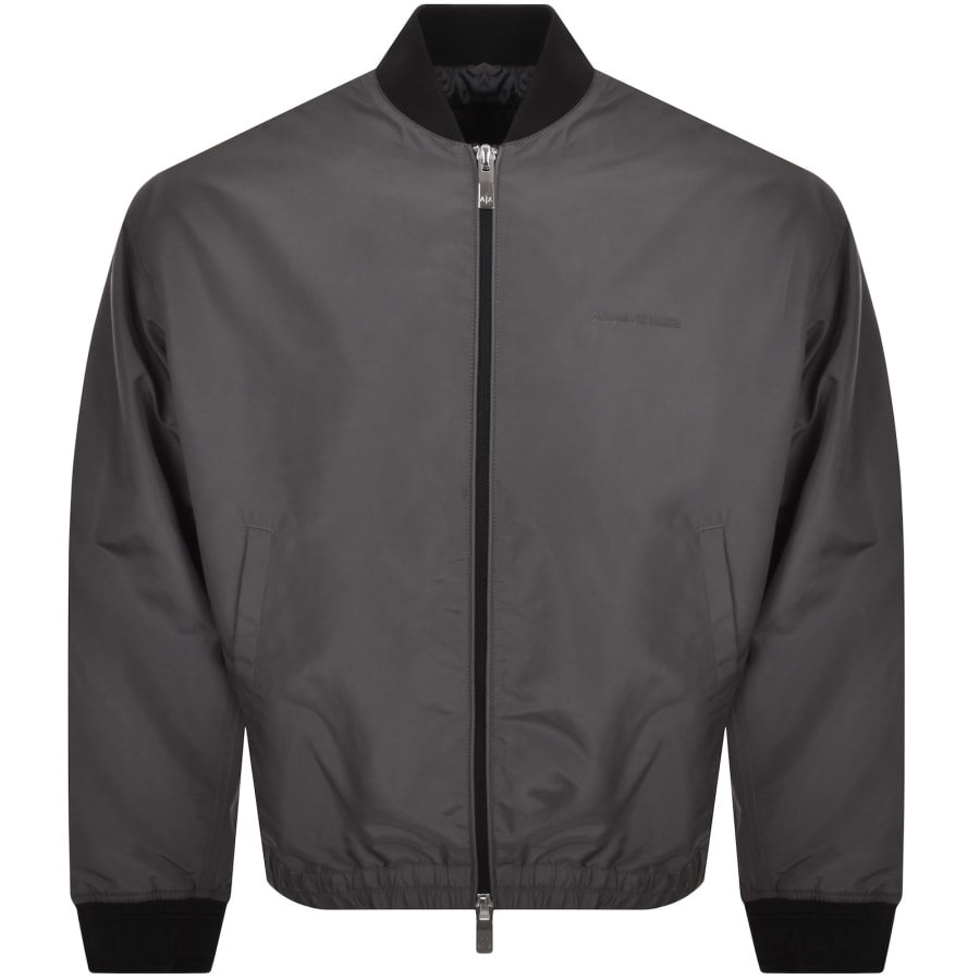 Image number 2 for Armani Exchange Bomber Jacket Grey
