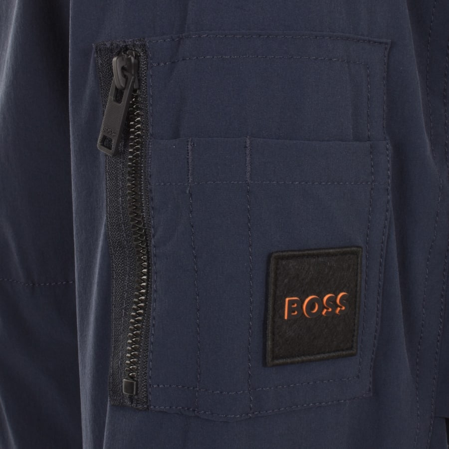 Image number 3 for BOSS Obear Bomber Jacket Navy