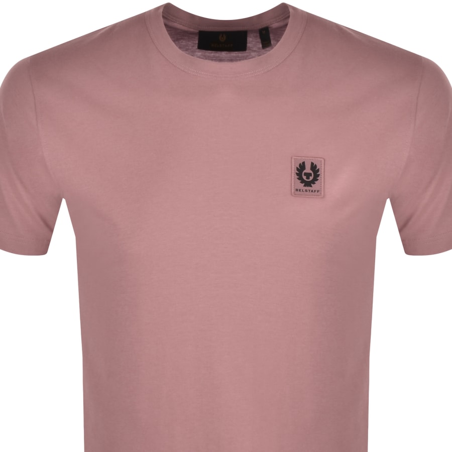 Image number 2 for Belstaff Featherweight Logo T Shirt Pink
