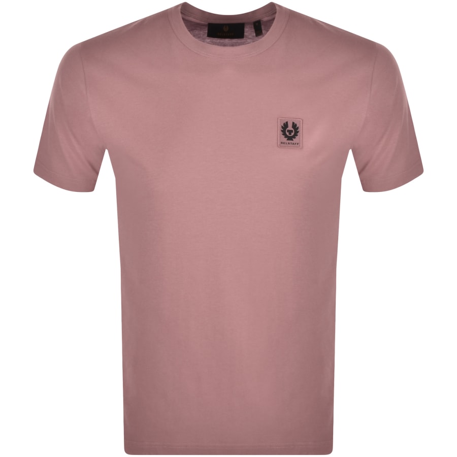 Image number 1 for Belstaff Featherweight Logo T Shirt Pink