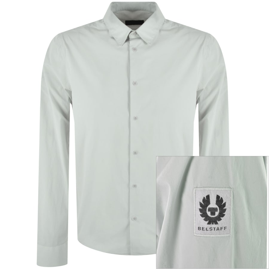 Image number 1 for Belstaff Pipe Long Sleeved Shirt Grey