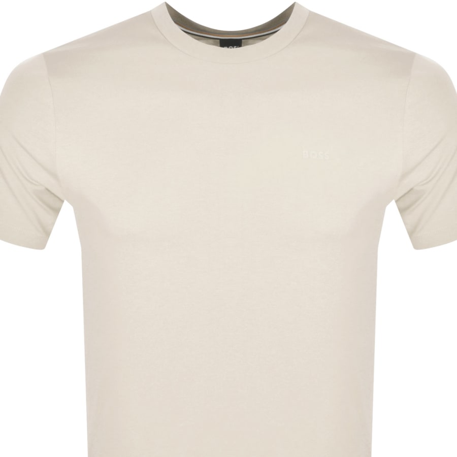 Image number 2 for BOSS Thompson 01 Logo T Shirt Cream