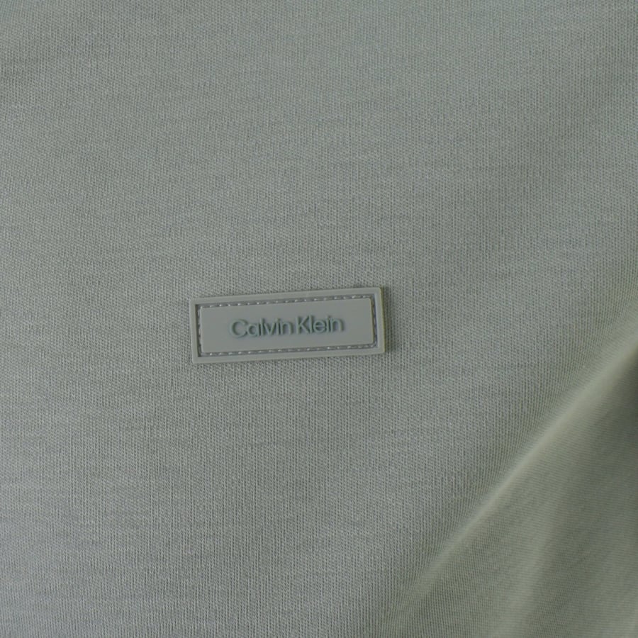Image number 3 for Calvin Klein Open Placket Polo T Shirt Green