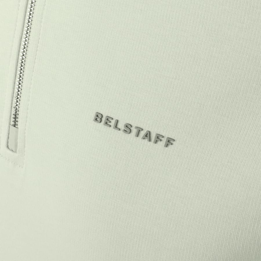 Image number 3 for Belstaff Alloy Quarter Zip Sweatshirt Grey