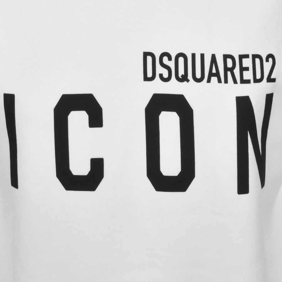 DSQUARED2 Logo Pullover Hoodie White | Mainline Menswear United States