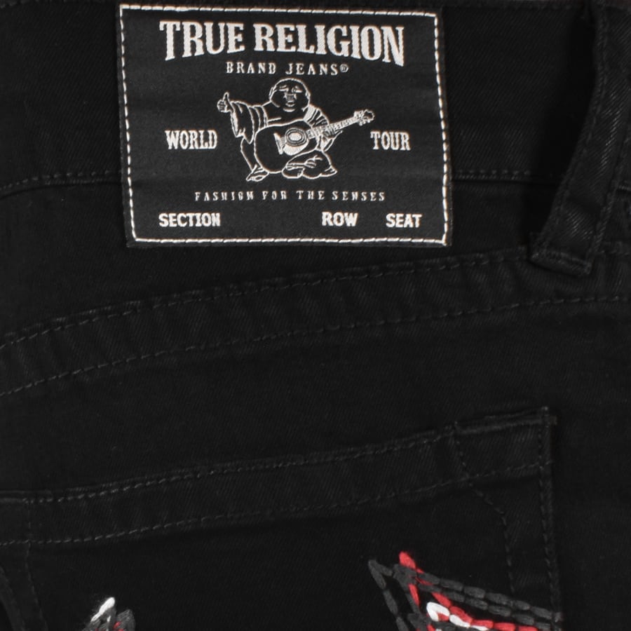 True Religion Ricky Rainbow Logo Jeans Black | Mainline 