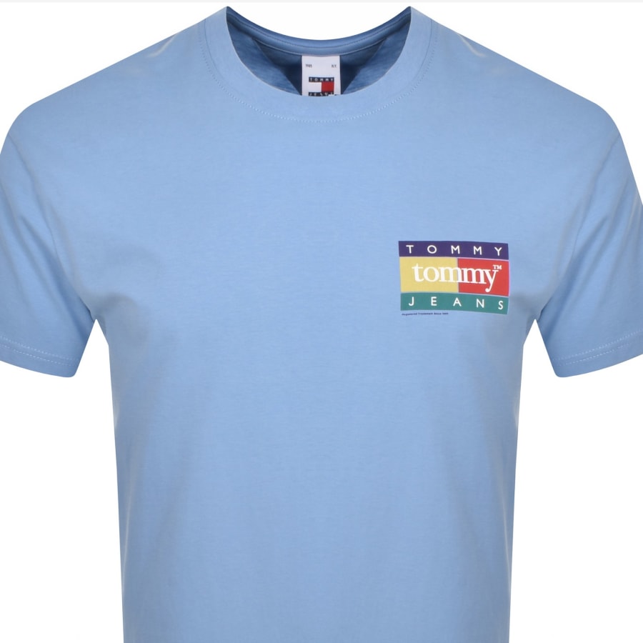 Tommy Jeans Pop Colour Flag T Shirt Blue | Mainline Menswear 