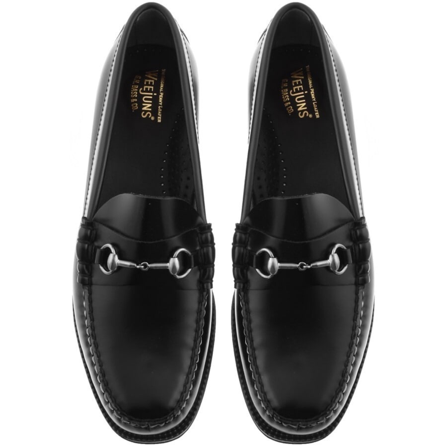 G.H.BASS 結ば LINCOLN BLACK（LEATHER SOLE） 26㎝