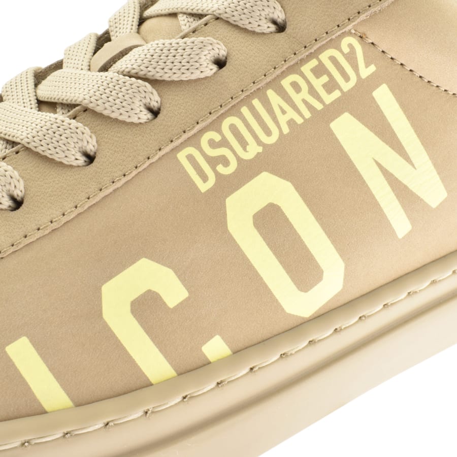 Image number 4 for DSQUARED2 Cassetta Trainers Beige