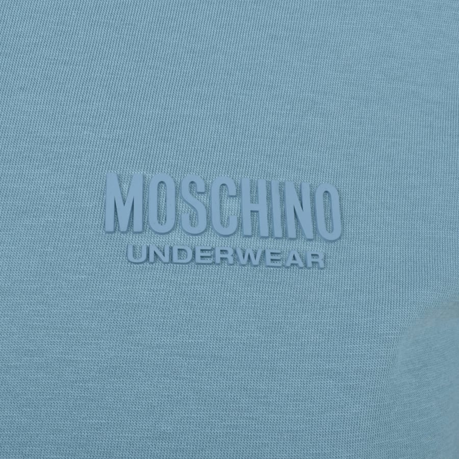 Image number 3 for Moschino Logo T Shirt Blue