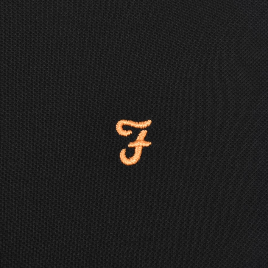 Image number 3 for Farah Alvin Tipped T Shirt Black