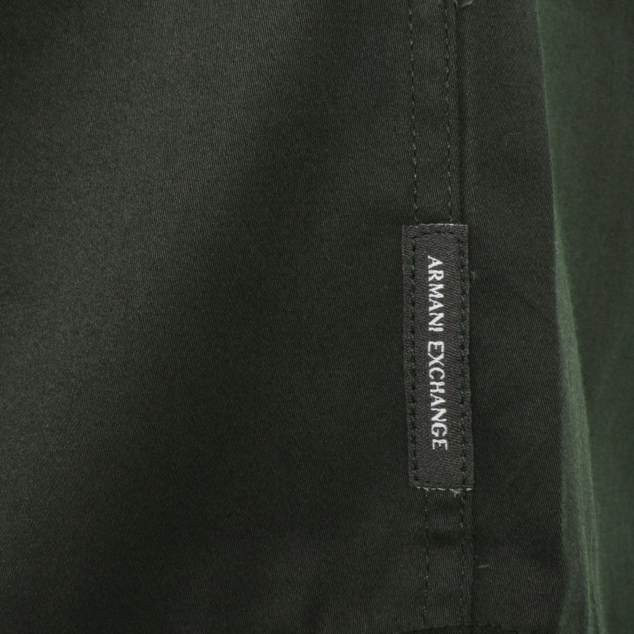 Image number 4 for Armani Exchange Slim Fit Short Sleeved Shirt Green