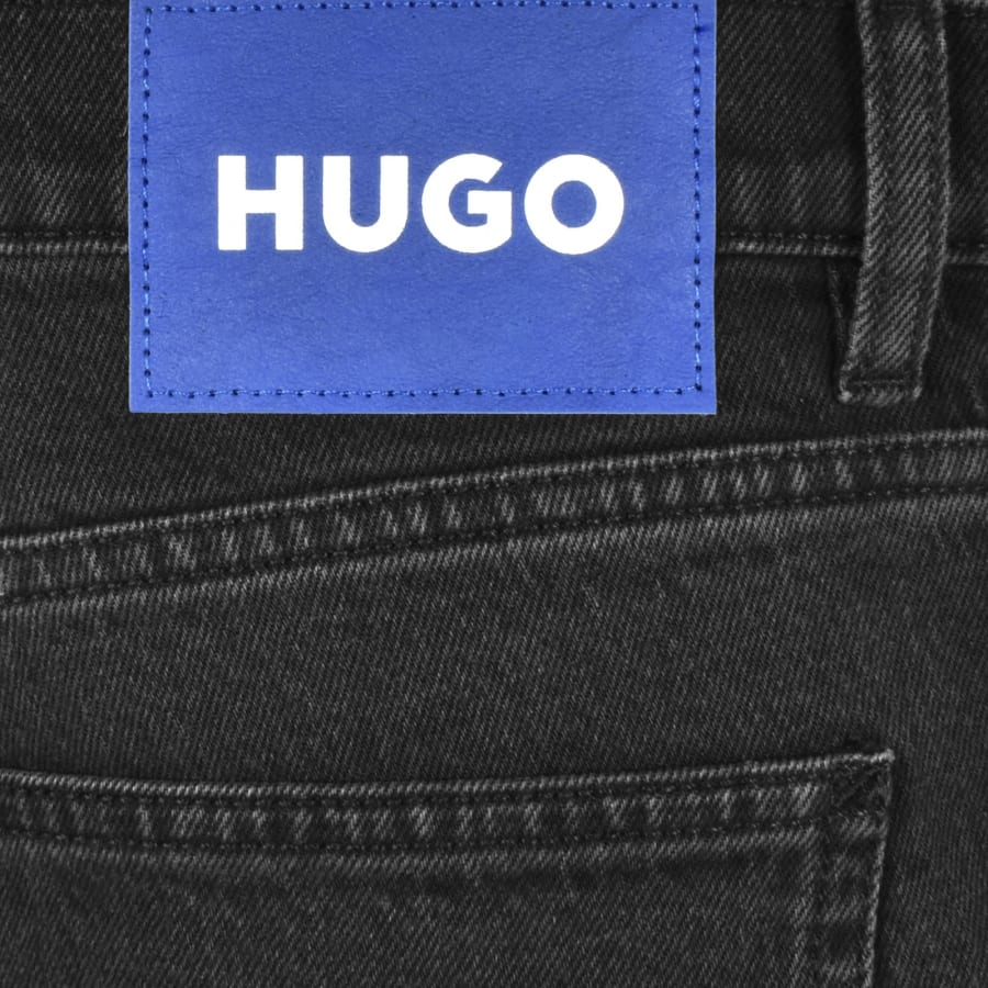 Image number 3 for HUGO Blue Brody Tapered Jeans Dark Wash Grey