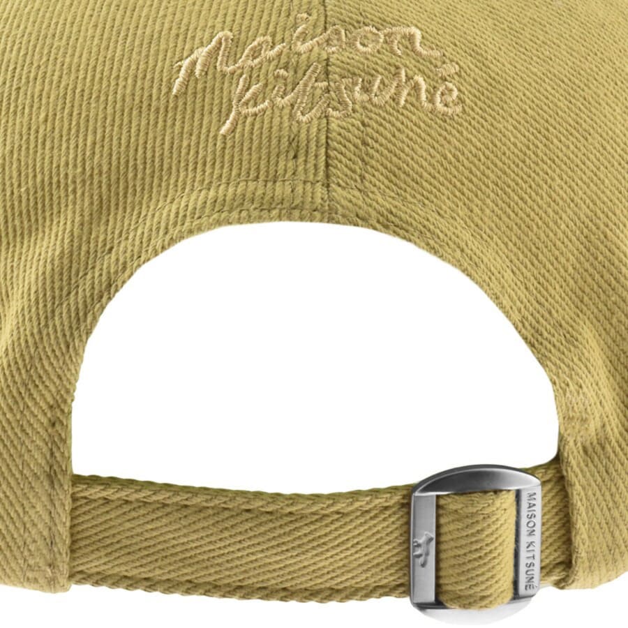 Image number 3 for Maison Kitsune Bold Fox Head Cap Beige