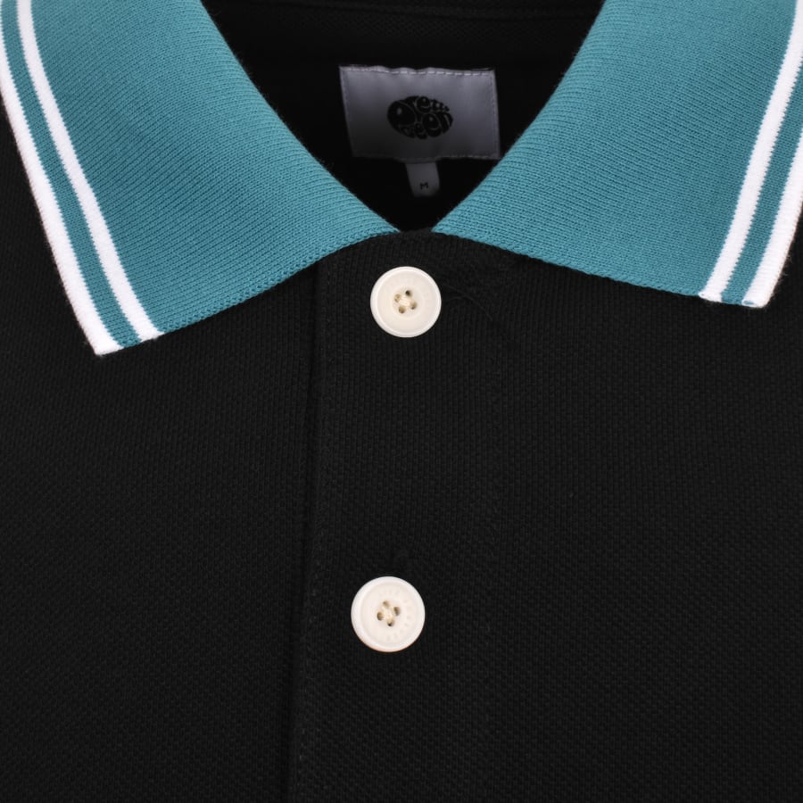 Image number 4 for Pretty Green Tilby Contrast Polo T Shirt Black