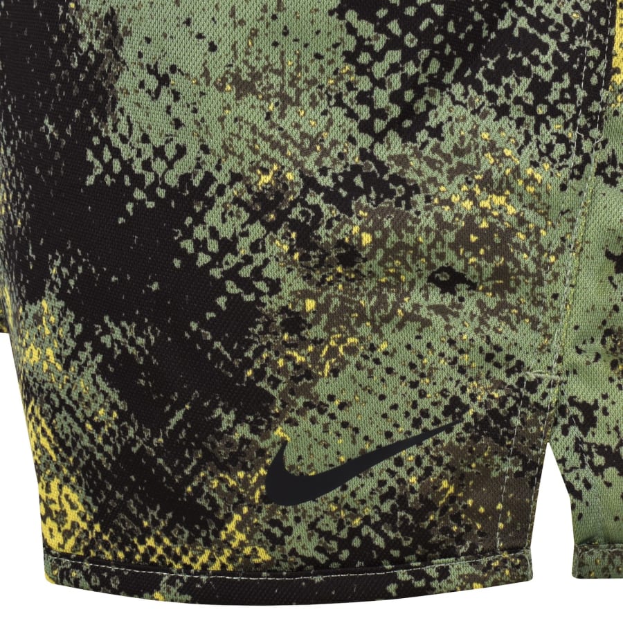Image number 3 for Nike Training Dri Fit Camo Fitness Shorts Green